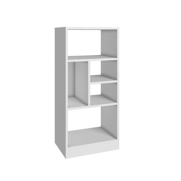 Designed To Furnish Accentuations by Durable Valenca Bookcase 2 with 5-Shelves in White DE890578
